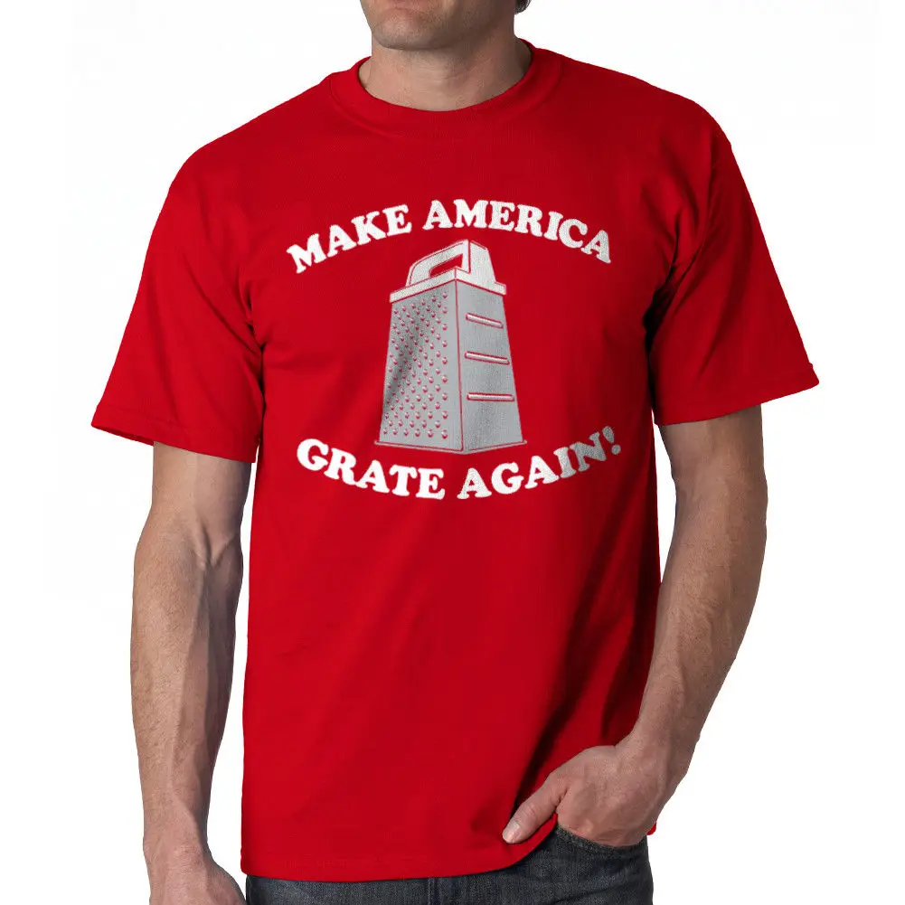 Humor Grate Again Men's Red Funny T-shirt NEW Sizes S-2XLHipster O-Neck Casual |