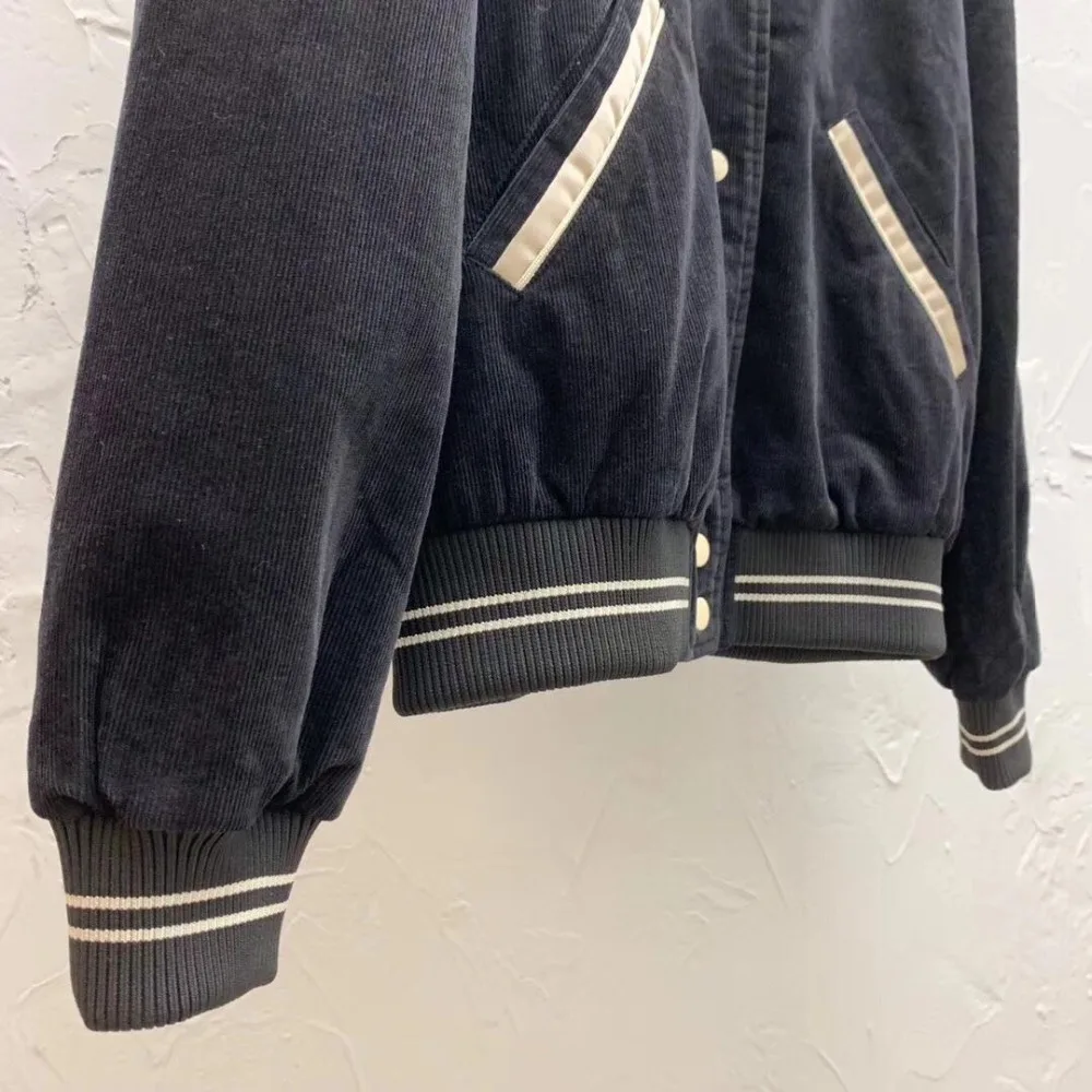 2019FW винтажная Новая женская куртка пальто женское вельветовое бейсбольное пальто верхняя одежда женская одежда ddxgz2 9,05