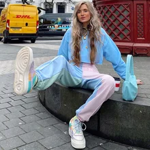 2020 New Women?s Casual Panelled Pants Loose Sport Sweat Pants Active Wear Jogging Harem Pants Athletic Sweatpants Pants