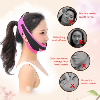 

Face Slim V-Line Lift Up Mask Cheek Chin Neck Slimming Thin Belt Strap Beauty Delicate Facial Thin Face Mask Slimming Bandage