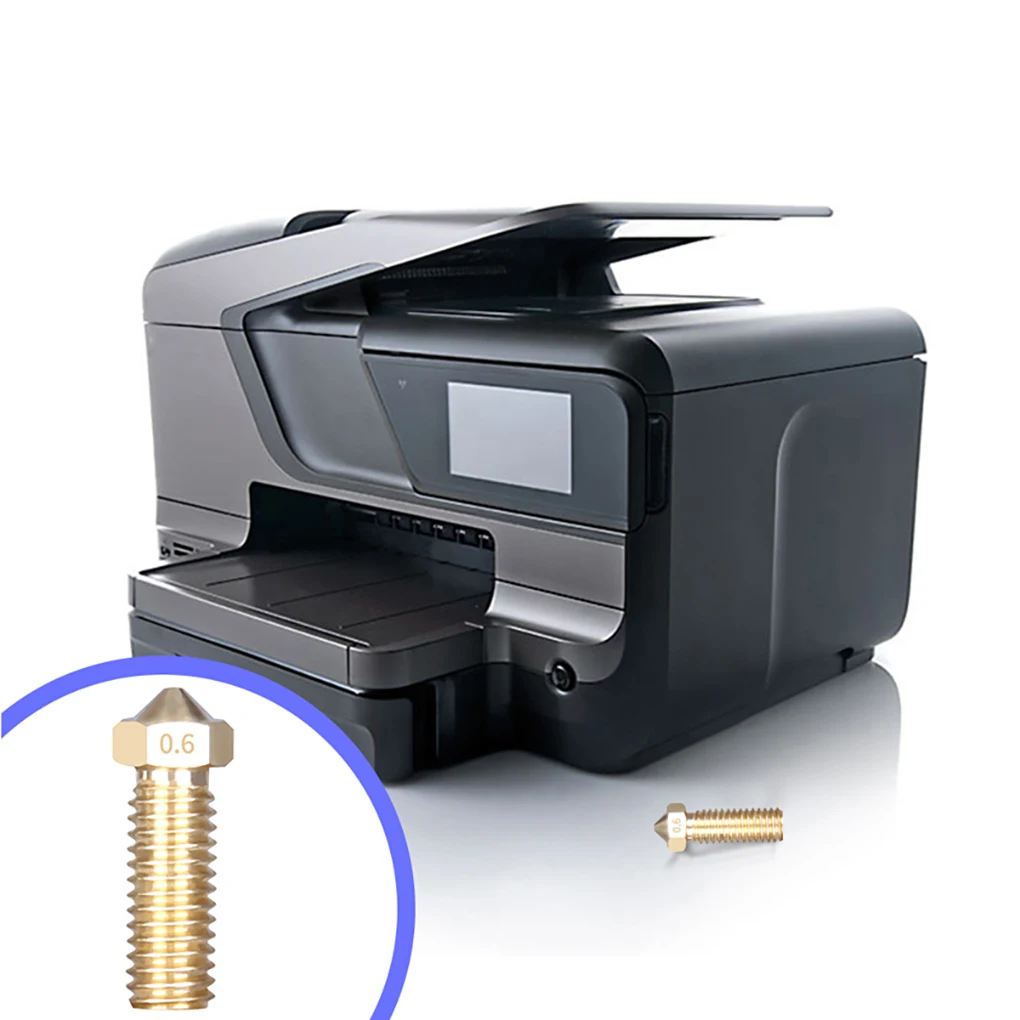 

3D Printer Nozzle Copper Plated M6 Thread Repairing Replaceable Nozzle 3D Printer Accessory