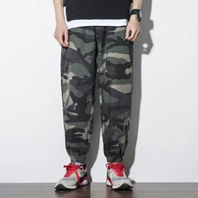 Осенние мужские модные повседневные штаны в стиле милитари, мужские уличные свободные штаны в стиле хип-хоп для бега, мужские спортивные штаны, M-5XL