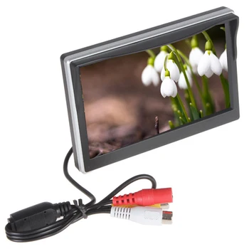 

Video Backup Digital Car Monitor Rearview Mirror Reverse Image Wide Voltage 12V 24V High Definition LCD Screen Auto Parking