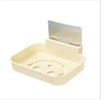 Nordic Beige VIERUODIS ванная комната душевая пластиковая мыльница для хранения ванной комнаты настенная самоклеющаяся кухонная подставка для губок сливной посуды - Цвет: Nordic Beige