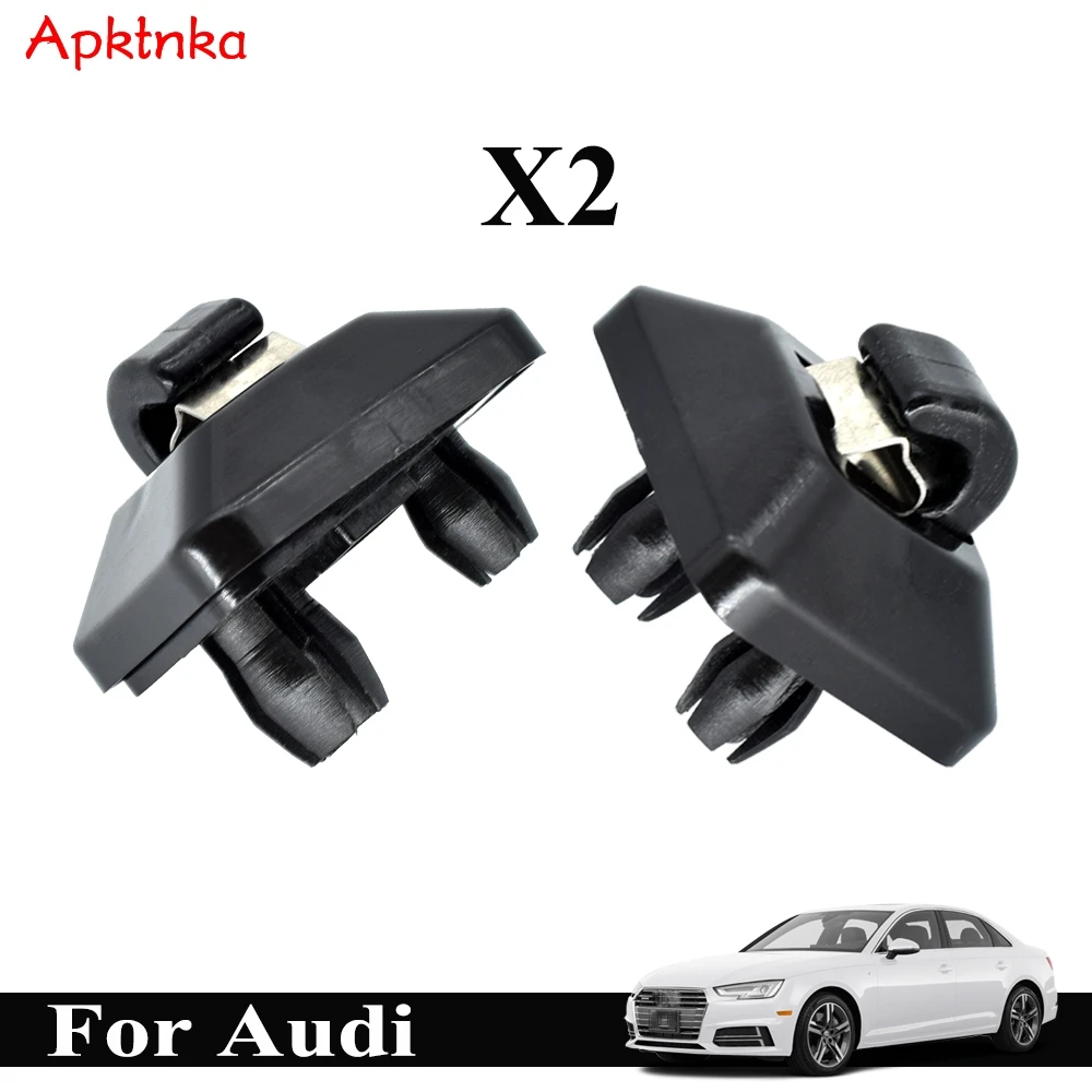 Apktnka 2x Car Inner Sun Visor Hook Clips Hanger Holder Buckle Bracket