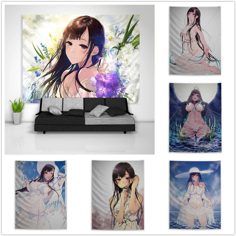 

Ane Naru Mono Chiyo Tapestry Art Wall Hanging Sofa Table Bed Cover Home Decor Dorm Gift