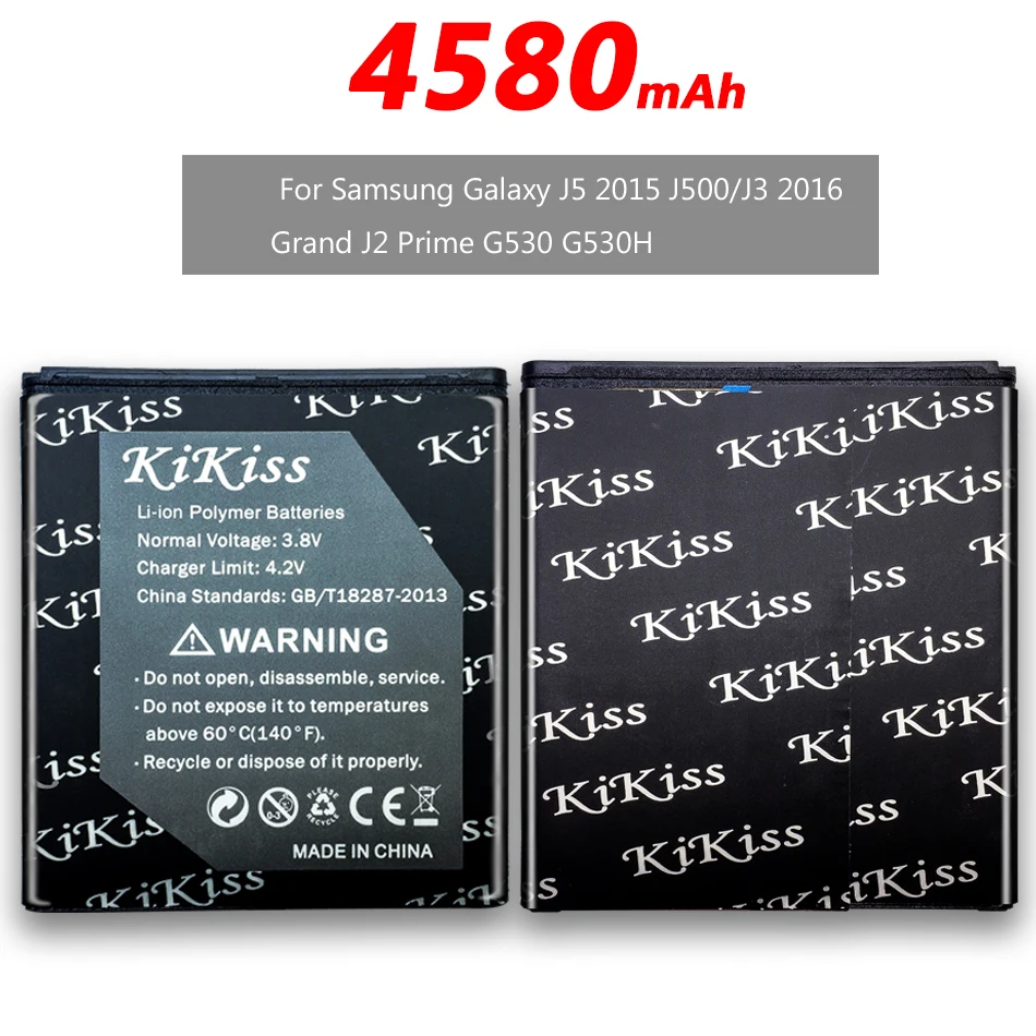 KiKiss Батарея для samsung Galaxy J5 J7 J3 J3 J2 премьер-акумуляторная батарея SM J500 J510 J520 J510F j700f j710 G530 G530H