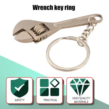 

Multifunctional Mini Metal Adjustable Creative Tool Wrench Spanner Key Chain Ring Keyring Adjustable Pocket Tools