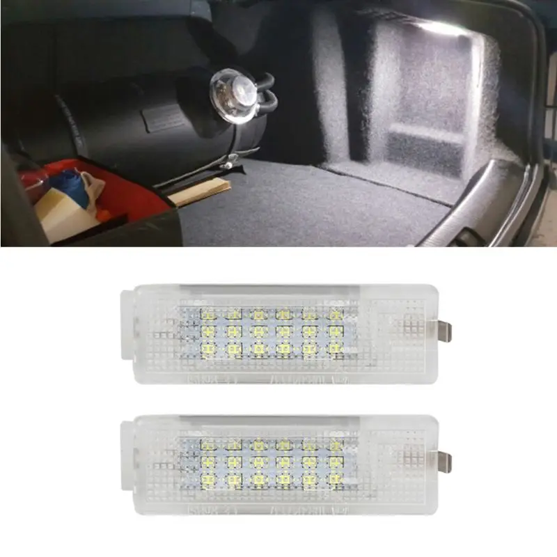 Белый светодиодный светильник для багажника 2 шт. 18SMD Volkswagen VW Eos Golf GTI MK5 MK6 MK7 Scirocco