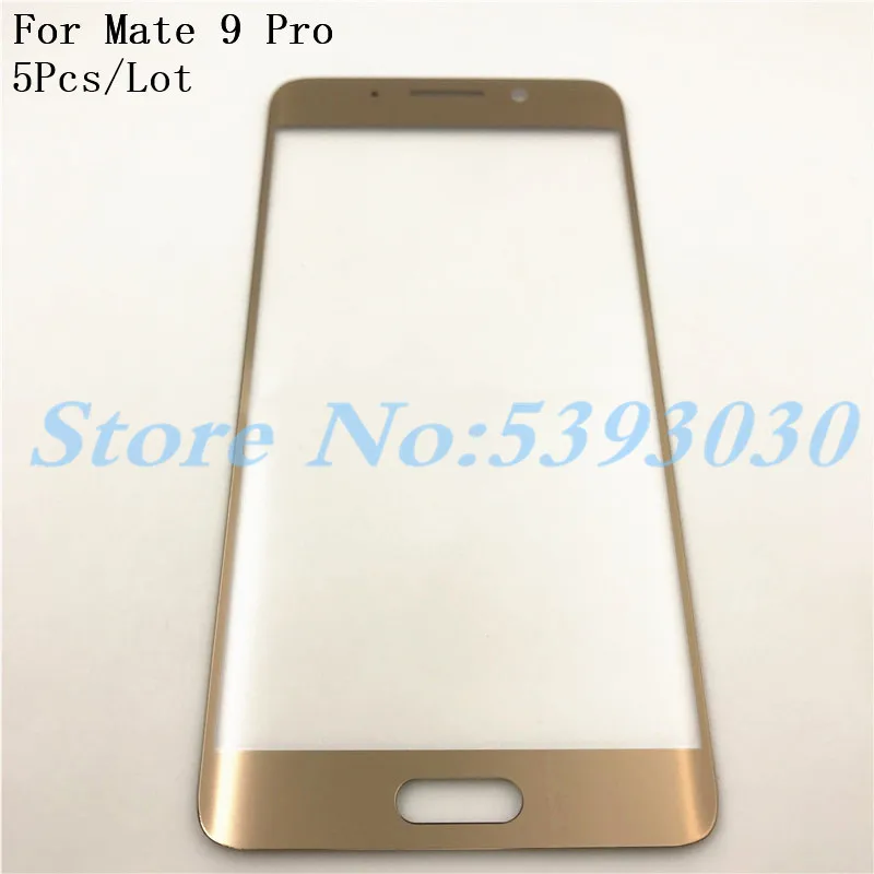 5 шт./лот,, для huawei mate 9 Pro mate 9 Pro, переднее стекло, сенсорный экран, ЖК-экран, внешняя панель, верхняя крышка объектива
