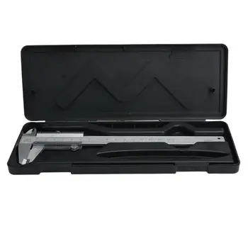 

Steel Vernier Caliper with self lock 6" 0-150mm Metal Calipers Gauge Microm Metalworking Measuring Tools