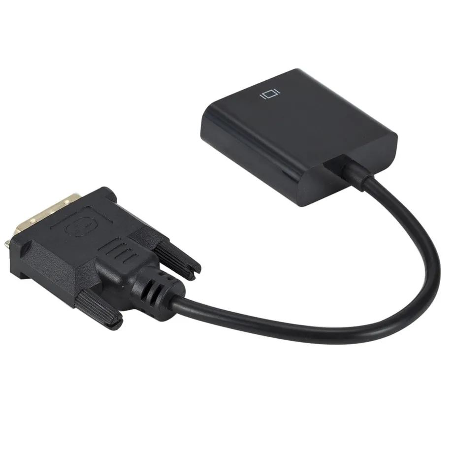 Адаптер Grwibeou DVI Male VGA Female Full HD 1080P адаптер 25Pin 15Pin кабель конвертер для ПК монитора