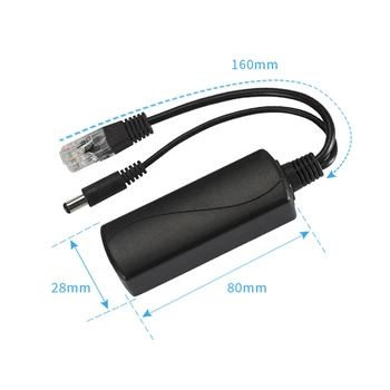 

12-48v Synthesizer Separator Combiner POE Adapter cable RJ45 Injector Splitter Kit Tape Screened Passive Power Over Ethernet