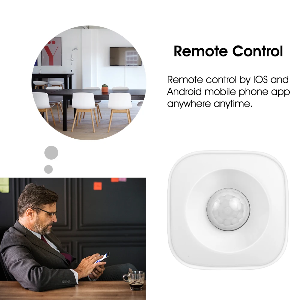 zigbee siren alarm TREEYE WiFi Human Body Sensor Wireless Smart Body Movement PIR Motion Sensor Zigbee Use With Gateway Tuya Smart Life App ring keypad siren