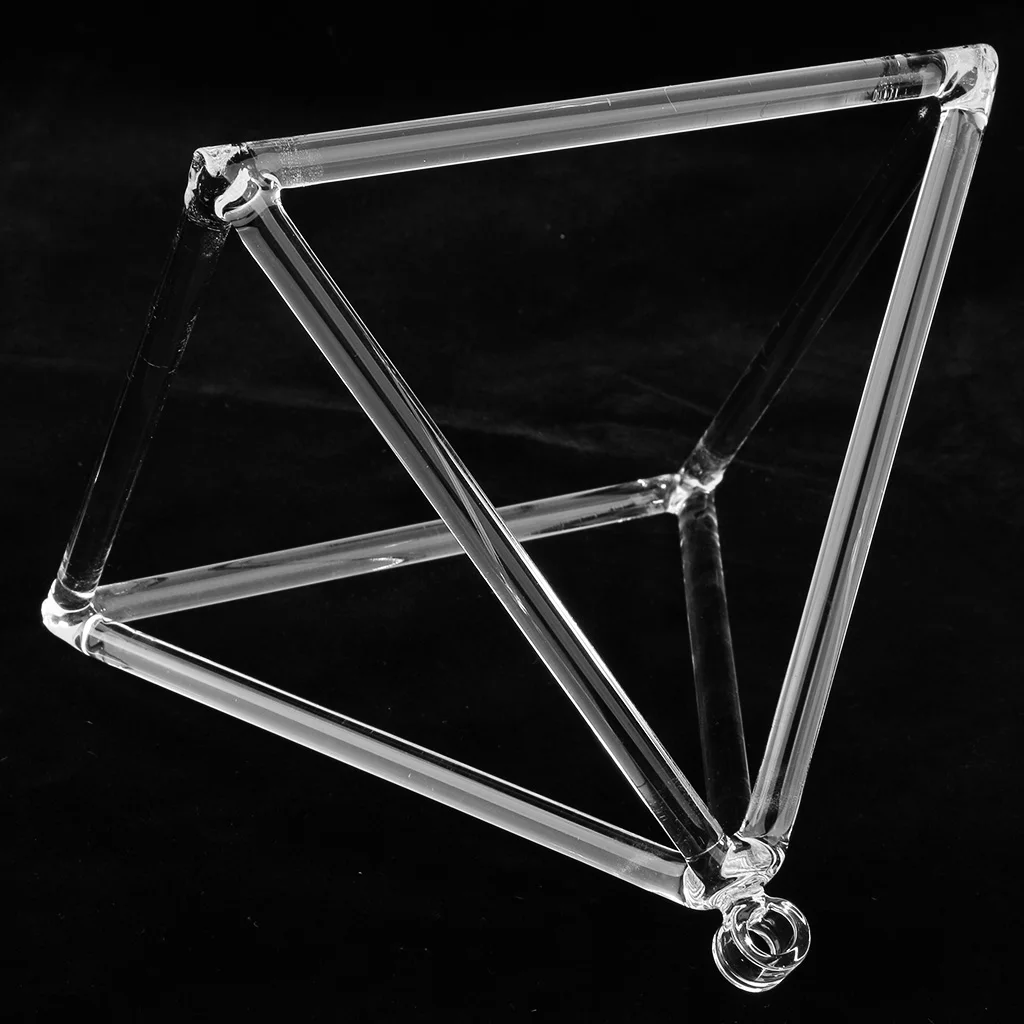 

Finest 9inch Quartz Crystal Singing Pyramid Musical Instrument Handicraft