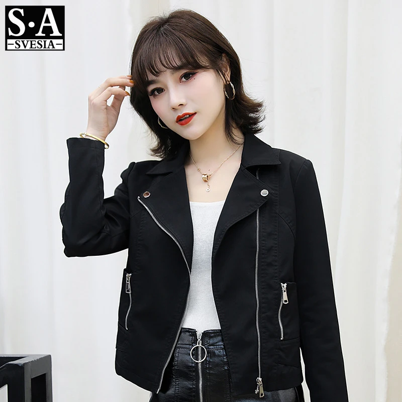 Женская кожаная куртка 2020 весна и осень новая Корейская из ПУ кожи для взрослых |