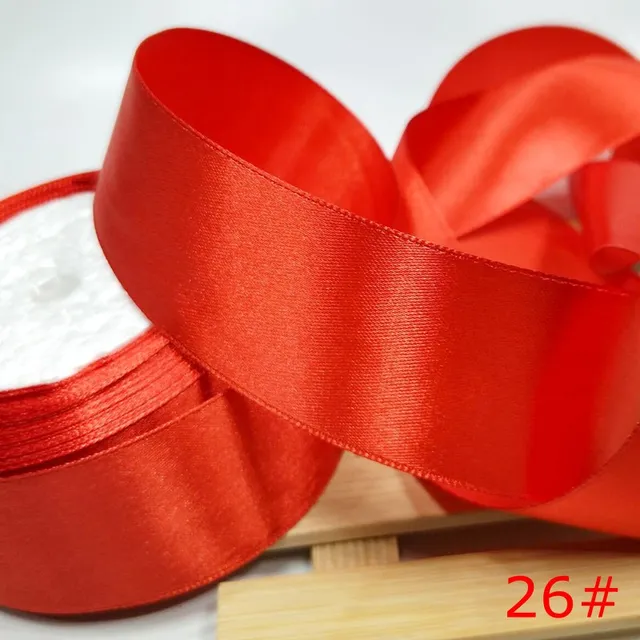 HL 5 meters 15/20/25/40/50mm  Solid Color Satin Ribbons Wedding Decorative Gift Box Wrapping Belt DIY Crafts 26