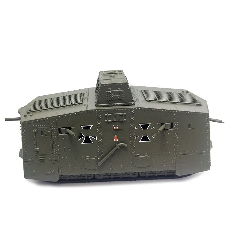 C 1: 72 Германия A7V статический сплав модель танк сплав моделирование военный классический сплав модель для funs коллекции или украшения детей - Цвет: C