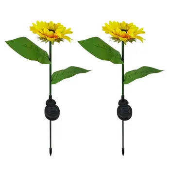 

Waterproof Solar Led Light Garden Path Lawn sunflower Decoration Light Lawn ground practical durable lamp