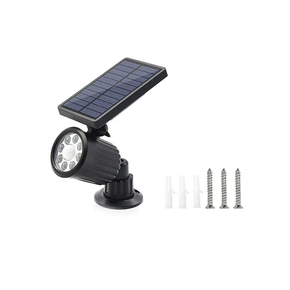 Solar Lawn Light Wall Lights Insert The Ground8Led Human Body Induction Solar Spotlights Garden Lights