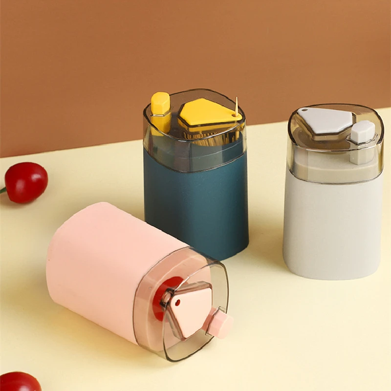 

1PCS Automatic Pop-Up Toothpick Box Creative Toothpick Dispenser Home Restaurant Hotel Toothpick Storage Box Kitchen Accessories