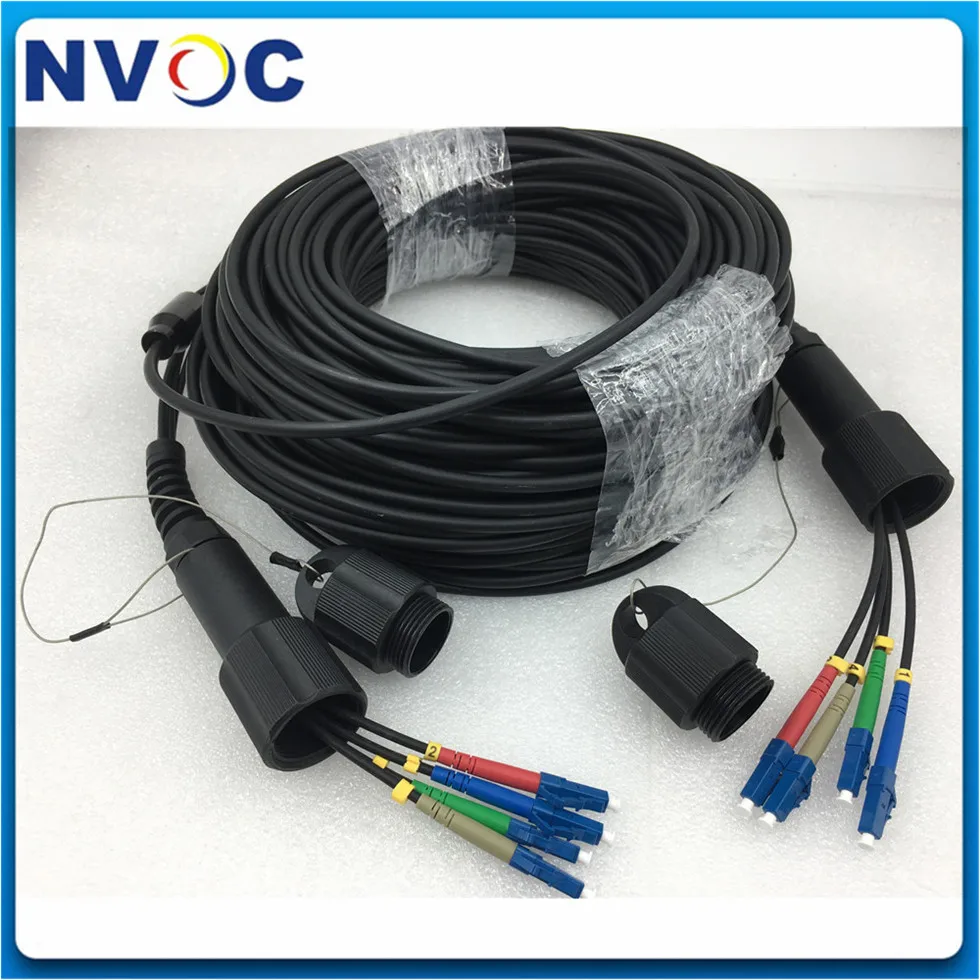 4 ядра 10 м 25 30 50 70 80 SM G657A1 LSZH 1 шт. волоконный Перемычка PDLC/UPC(4 ядра) 4C LC/SC/FC/STUPC