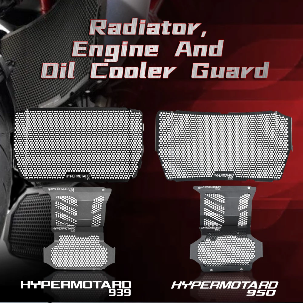 

Motorcycle Radiator Guard Grille Grill Cover For Ducati Hypermotard 950 939 SP Hyperstrada 939 Oil Cooler Engine Guard Protector