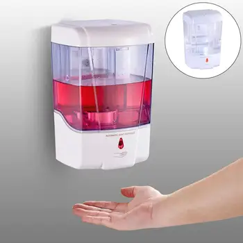 

Soap Dispenser Battery Powered Wall-Mount Automatic IR Sensor Touch-free Kitchen Soap Lotion Pump for Kitchen Bathroom