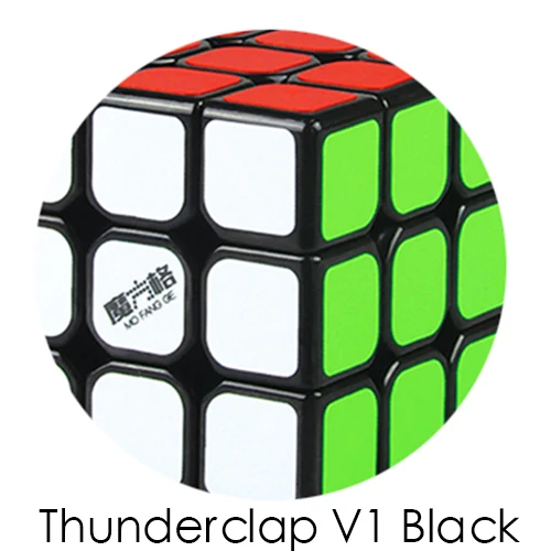 QiYi Thunderclap 3x3x3 черный 3 слоя Mofangge Qiyi 5,7 см 3 слоя Thunderclap V2 Stickerless QiYi Valk 3 черный магический куб - Цвет: Thunderclap V1 Black
