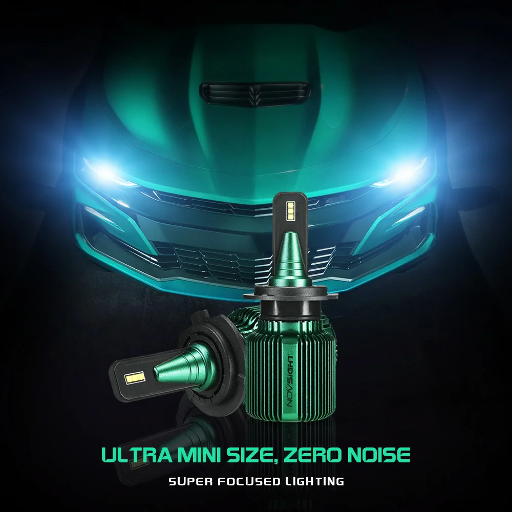NOVSIGHT H4 светодиодный H7 H11 H13 Автомобильный светодиодный головной светильник s HB3 9005 HB4 9006 HB5 9007 Hi короче спереди и длиннее сзади) фары дальнего и ближнего света Светодиодный светильник накаливания 40 Вт 10000LM фары комплект