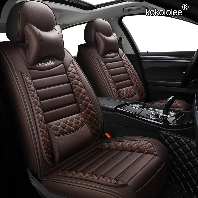 Кожаный чехол для сиденья автомобиля kokololee peugeot 207 201 301 307 sw 508 308 206 4007 2008 5008 2010 3008