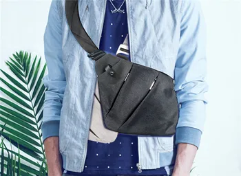 

Men's Chest Pack Bags Men Single Shoulder Bags Waterproof Nylon Crossbody Bags Crossbody bag Nylon Waterproof Sling Backpack