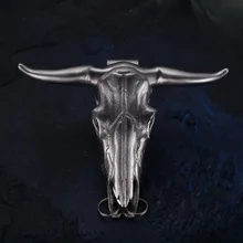 

Outdoor EDC Stainless Steel Bull Head Multi-function Pocket Cutting Tool Necklace Pendant Defensive Window Breaker