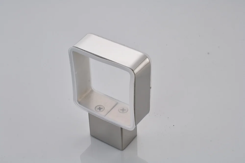 304 Stainless Steel Wall-Mounted Mirror Polished Bathroom Toilet Brush Holders Single Brush Glass Cup Bathroom Hardware