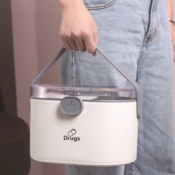 

Large Capacity Household Medicine Boxes Portable Multi-layer Plastic Storage Box Home First Aid Kit Health Care Medicine Box
