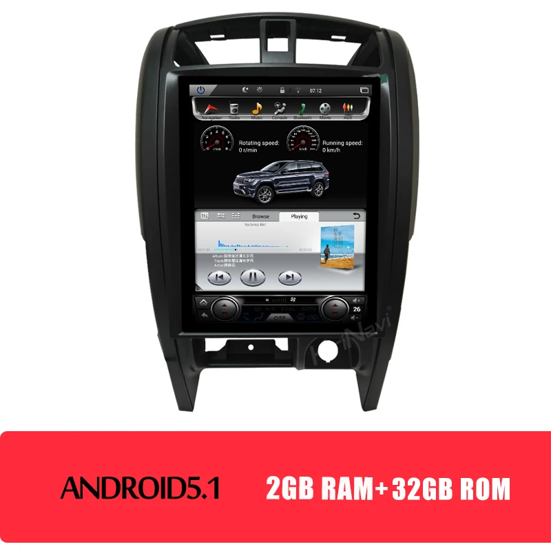 android car radio KiriNavi вертикальный экран Tesla style 12,1 ''Android 8,1 авто Gps навигация Автомагнитола для maval H3 автомобильный DVD мультимедийный плеер 4G - Цвет: android car radio