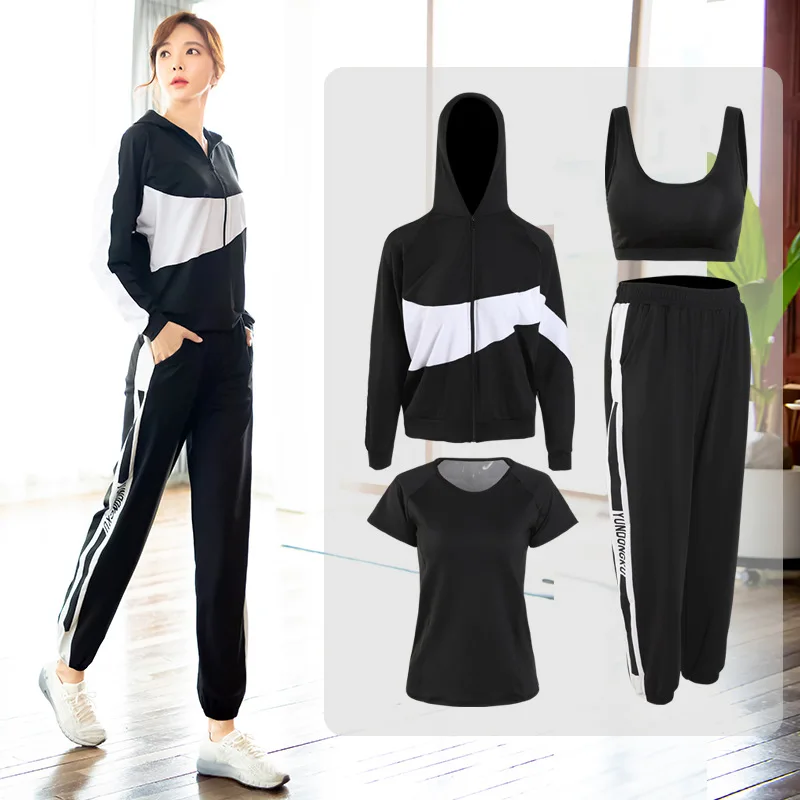 

2020 New Style Fashion Yoga Clothes Women's Slimming Quick-Dry Sports Set Korean-style Harem Pants Fitness Suit