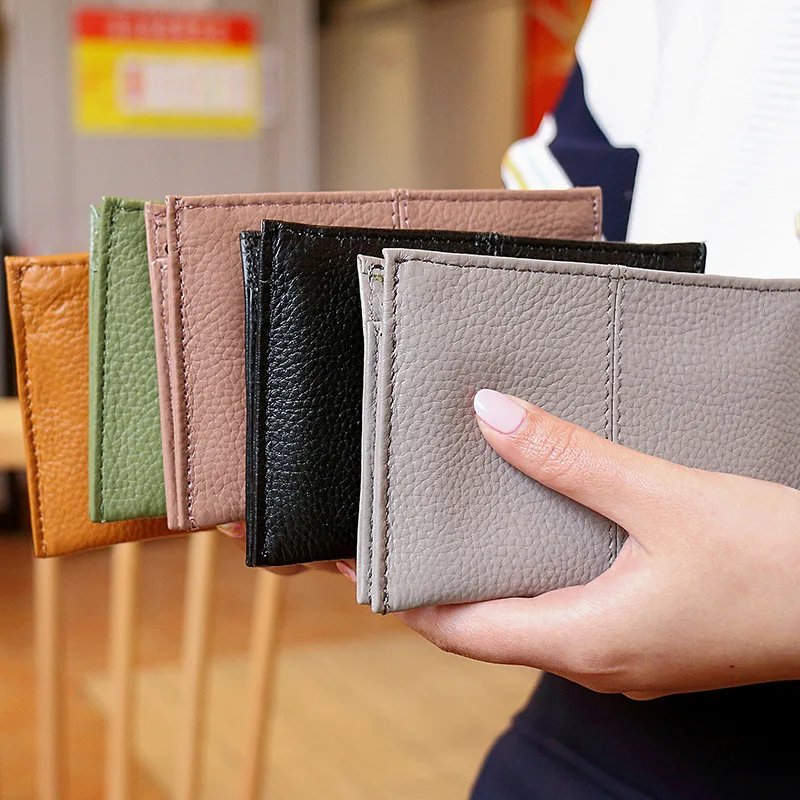 SIKU genuine leather purse handmade women's key holder brand women wallet case