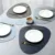 Placemat Стол Коврик Посуда Коврик ИСКУССТВЕННАЯ Кожа Водонепроницаемый Теплоизоляция Нескользящая Placemat Мягкий Черный Коричневый Моющийся Чаша Каботажное Судно
