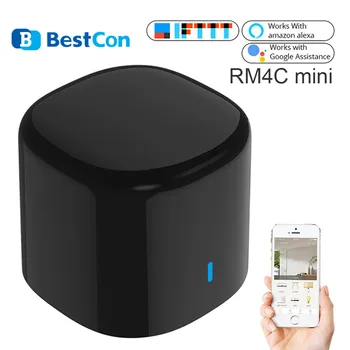 

2020 Broadlink RM4C Mini Bestcon Smart Home WiFi IR Remote Controller Automation Modules Compatible with Alexa Google Home