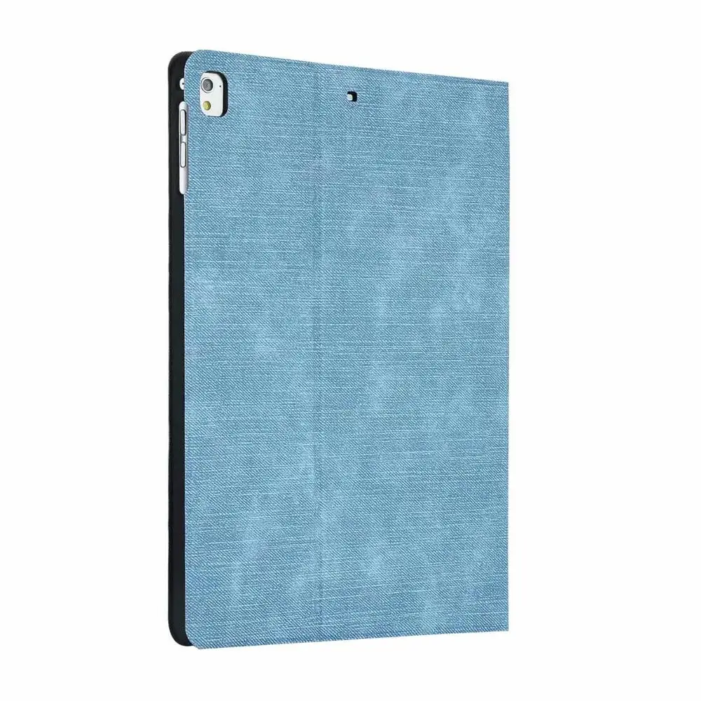 Умный чехол для iPad 9,7 2018 2017, чехол из джинсовой ткани, Стильный флип-чехол из искусственной кожи, мягкий чехол из ТПУ, для iPad Air 1 2 Pro 9,7, чехол +
