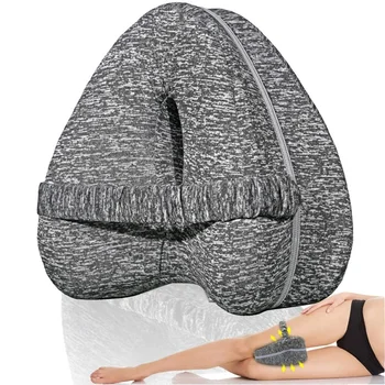 

Memory Foam Leg Positioner Orthopedic Pillow Side Sleeper Knee Cushion Washable Cover Pregnant Relief Back Hips Pain Leg Pillow