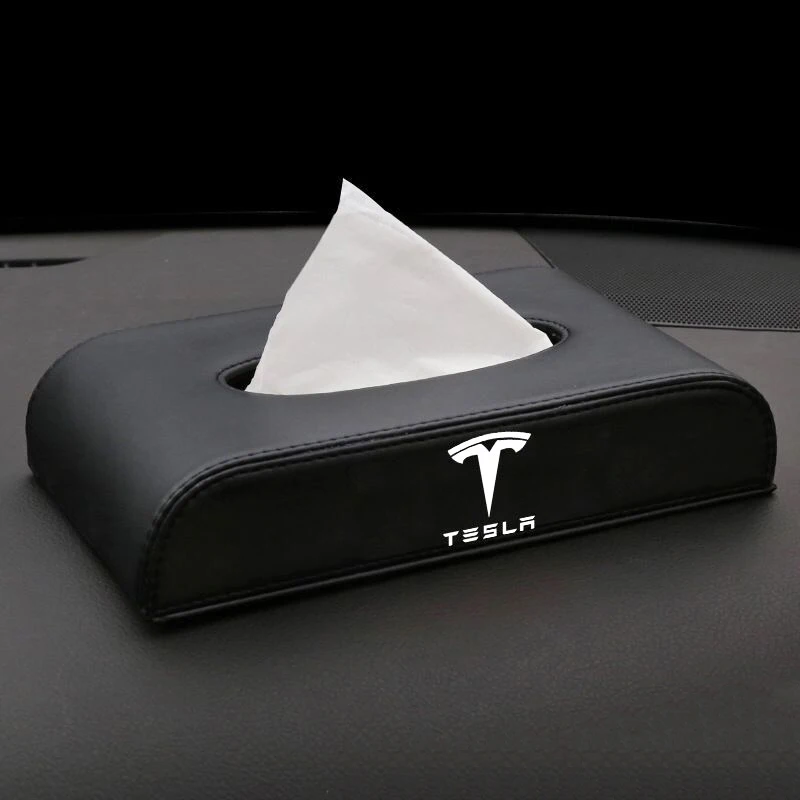 Tesla Leather Tissue Box