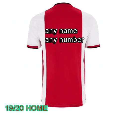 Футбольная Футболка для дома, футбольная рубашка DE JONG DE LIGT VAN DE BEEK NERES 19 20 TADIC ZIYECH, футбольные футболки - Цвет: shirt