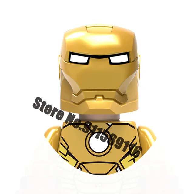 Superhero Iron Man Mark Building Blocks Bricks Tony Stark War Machine Ultron Action Figures Kids Toys Christmas Gifts H-X027