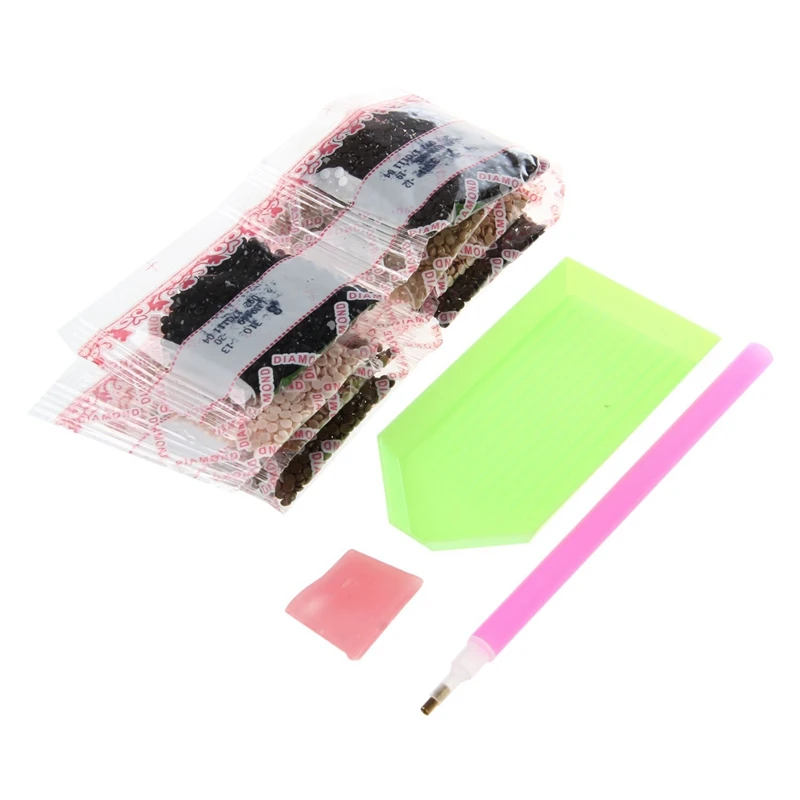 2 набора 5D DIY Алмазная картина цветок животное вышивка крестиком домашний декор серый Кот узор и лошадь