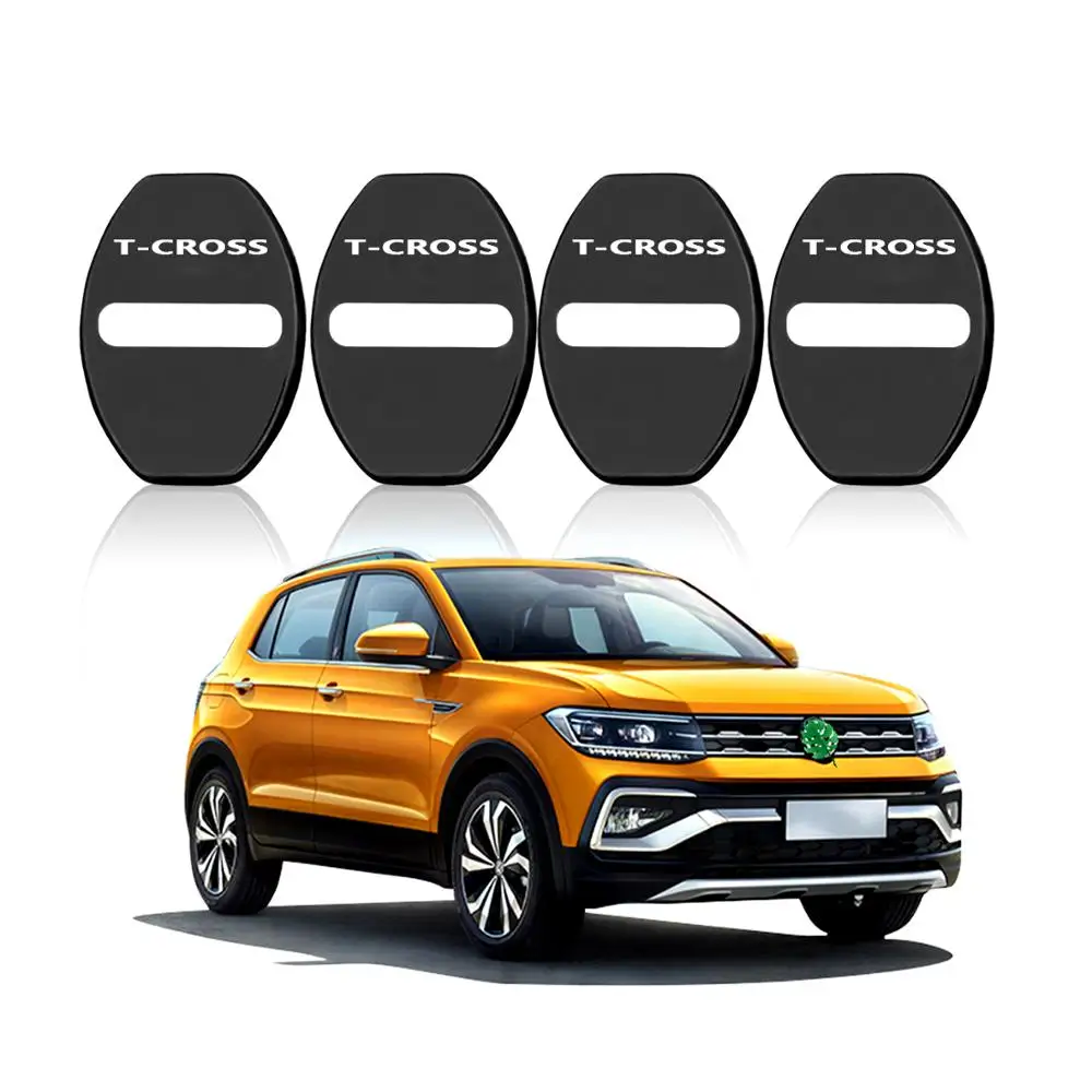 LFOTPP Автомобильный Дверной замок защитный чехол для Volkswagen T-Cross, антикоррозийный авто Интерьер Стайлинг украшения части 4 шт