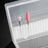 10/20/30 Slots Clear Storage Box For Nail Drill Bit Files Holder Container Case Display Nail Accessorie Tool ► Photo 3/6