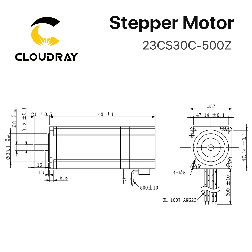 cloudray nema 23 motor deslizante 2 fase 04