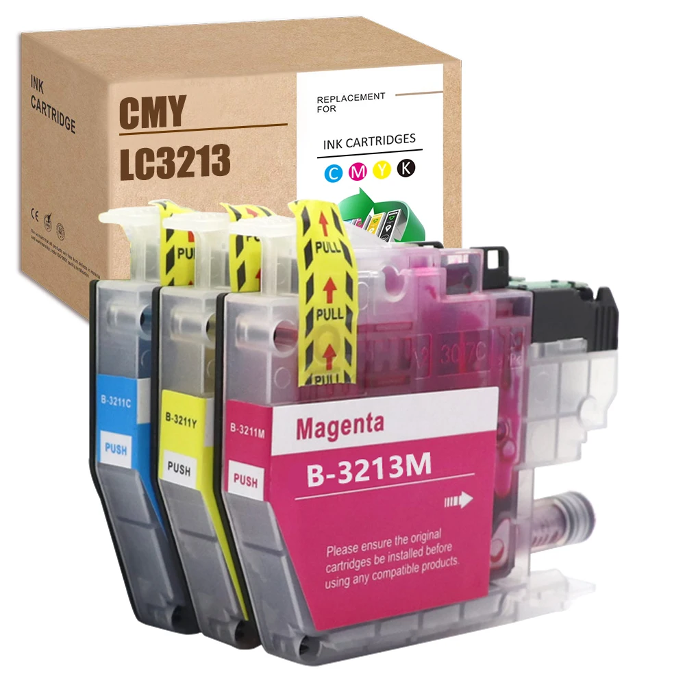 replacement ink HS 10x For Brother LC3213 LC3211 LC 3213 LC 3211 MFC-J497DW DCP-J572DW MFC-J890DW MFC-J491DW DCP-J772DW DCP-J774DW MFC-J895DW white ink printer Ink Cartridges